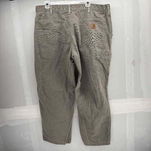 Carhartt B175 MUS Pants Mens 40x30 Pants Dungaree Mushroom Brown 2006 Utility - Picture 6 of 8